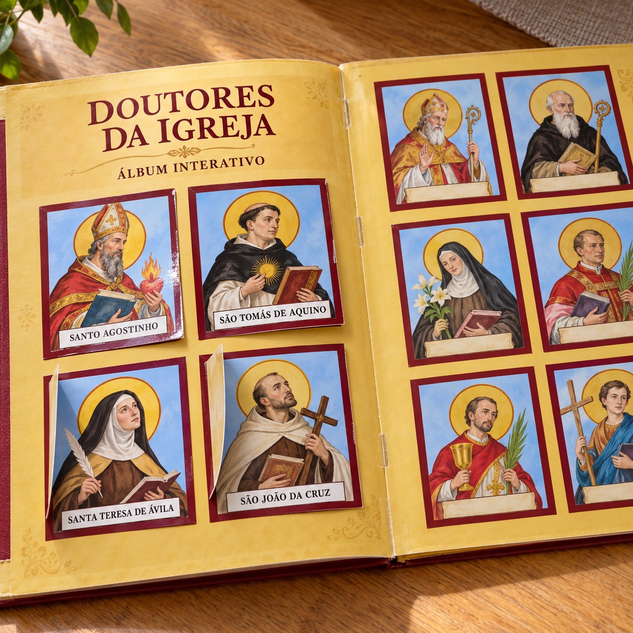 Apresentação ilustrativa do álbum digital e das peças impressas